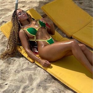 New Fashion Nova Sexy 1 Piece Swimsuit Island Vibes XS